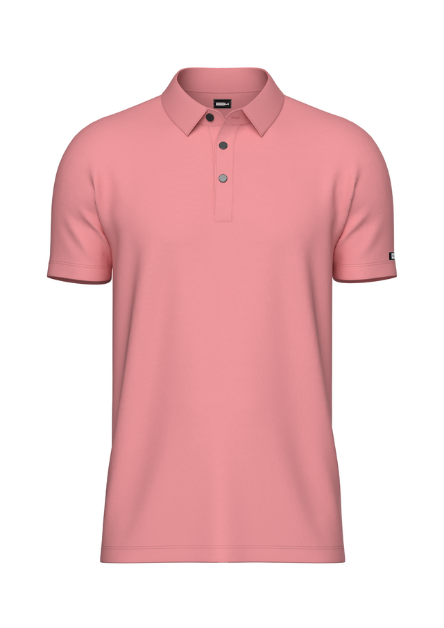 Tailored Baby Pink Polo Shirt 4 Way Stretch