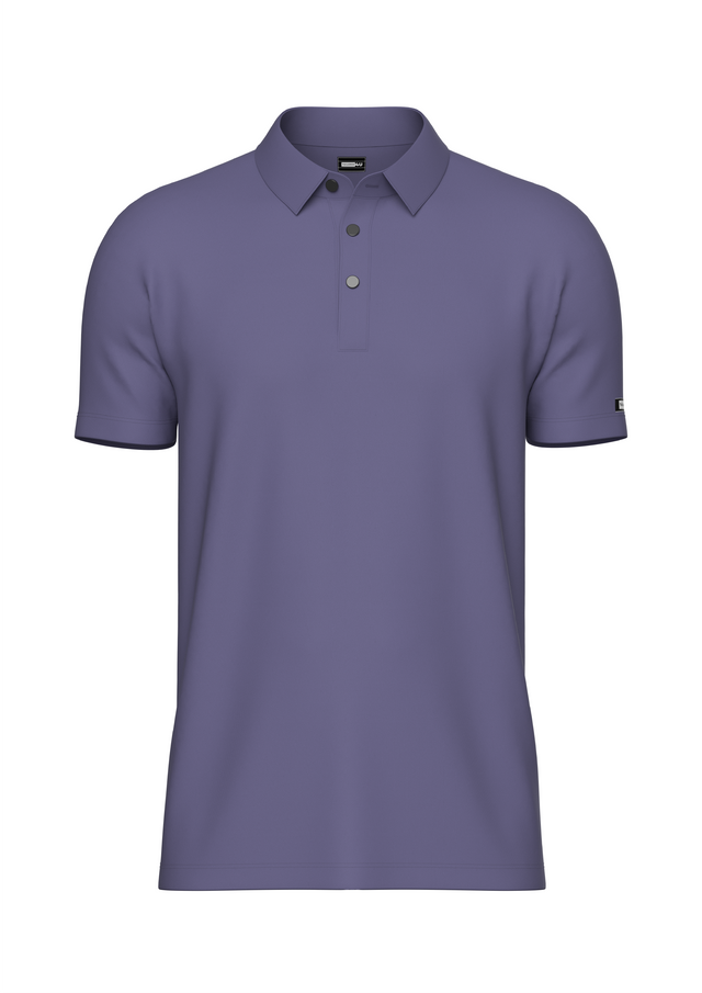 Tailored Gray Polo Shirt 4 Way Stretch