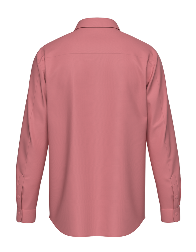 Tailored Pink Shirt In Icy Cotton 4-Way Stretch