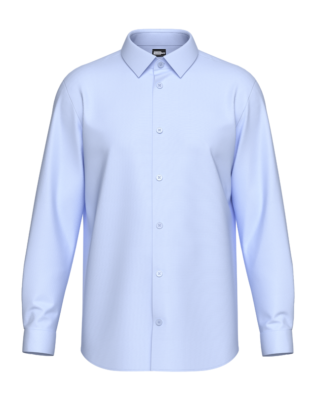 Tailored Sky Blue Shirt In Icy Cotton 4-Way Stretch