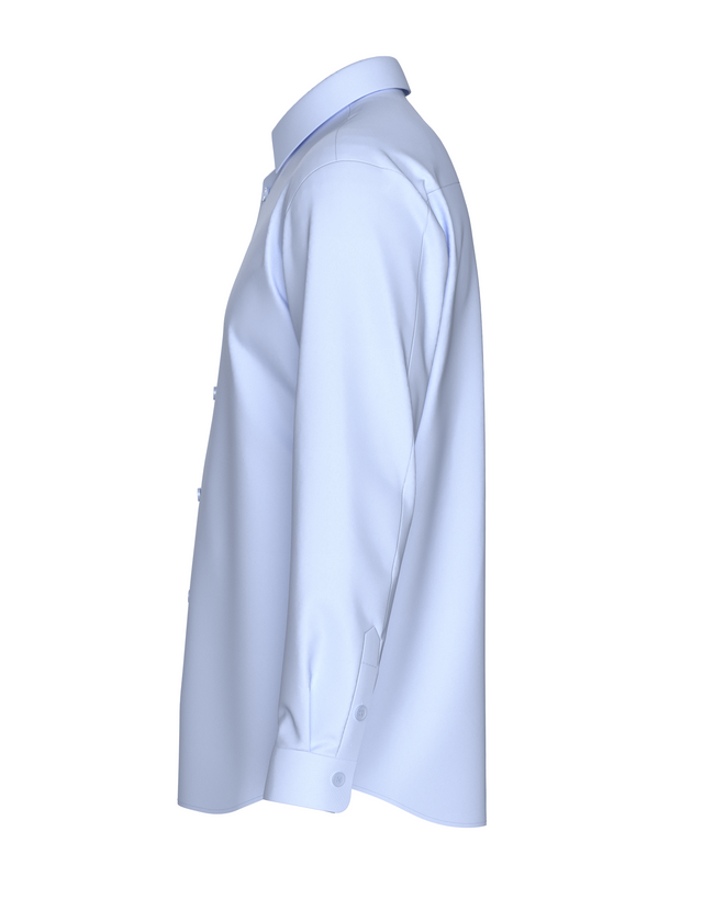 Tailored Sky Blue Shirt In Icy Cotton 4-Way Stretch