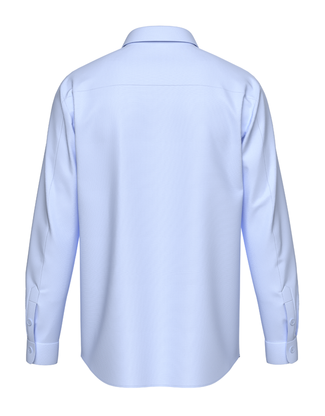 Tailored Sky Blue Shirt In Icy Cotton 4-Way Stretch