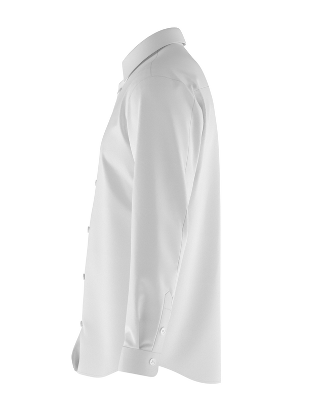 Tailored Black Pant In Icy Cotton with Tailored White Shirt