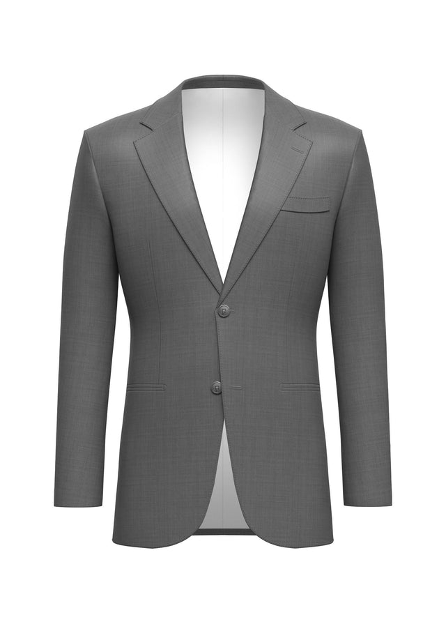 Platinum Grey Pure Wool 160's Jacket