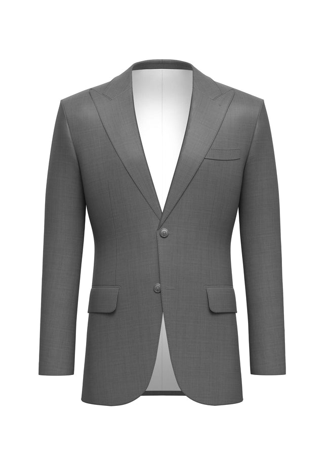 Platinum Grey Pure Wool 160's Jacket