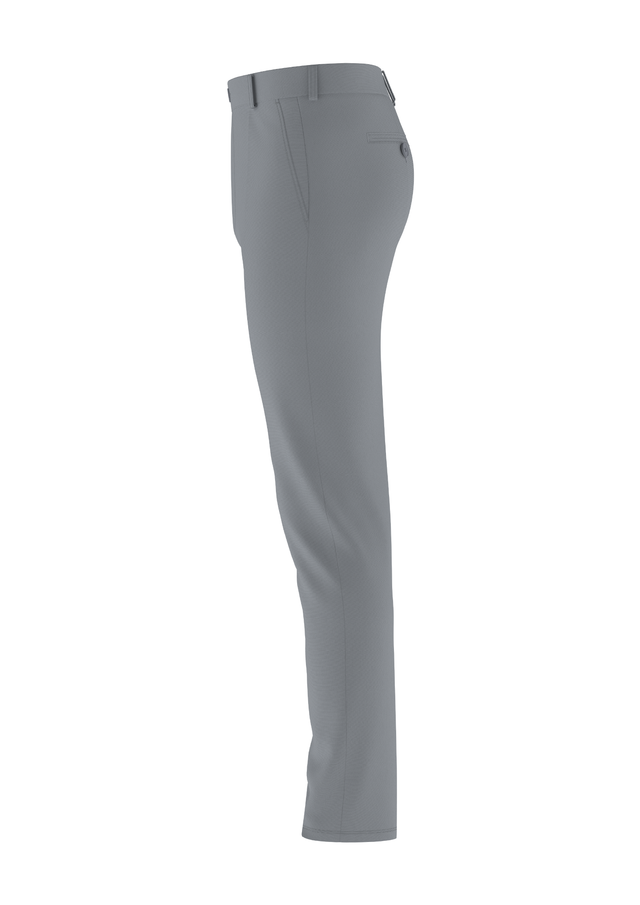 Tailored Slate Gray Pant In Icy Cotton with Tailored Midnight Blue Shirt