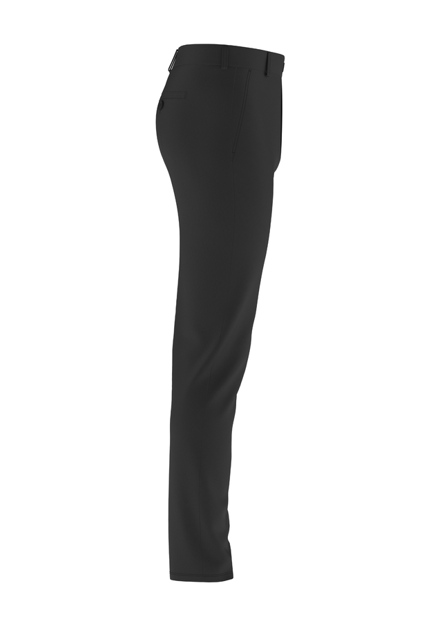 Tailored Black 4-Way Stretch Dress Casual Men Pant In Icy Cotton